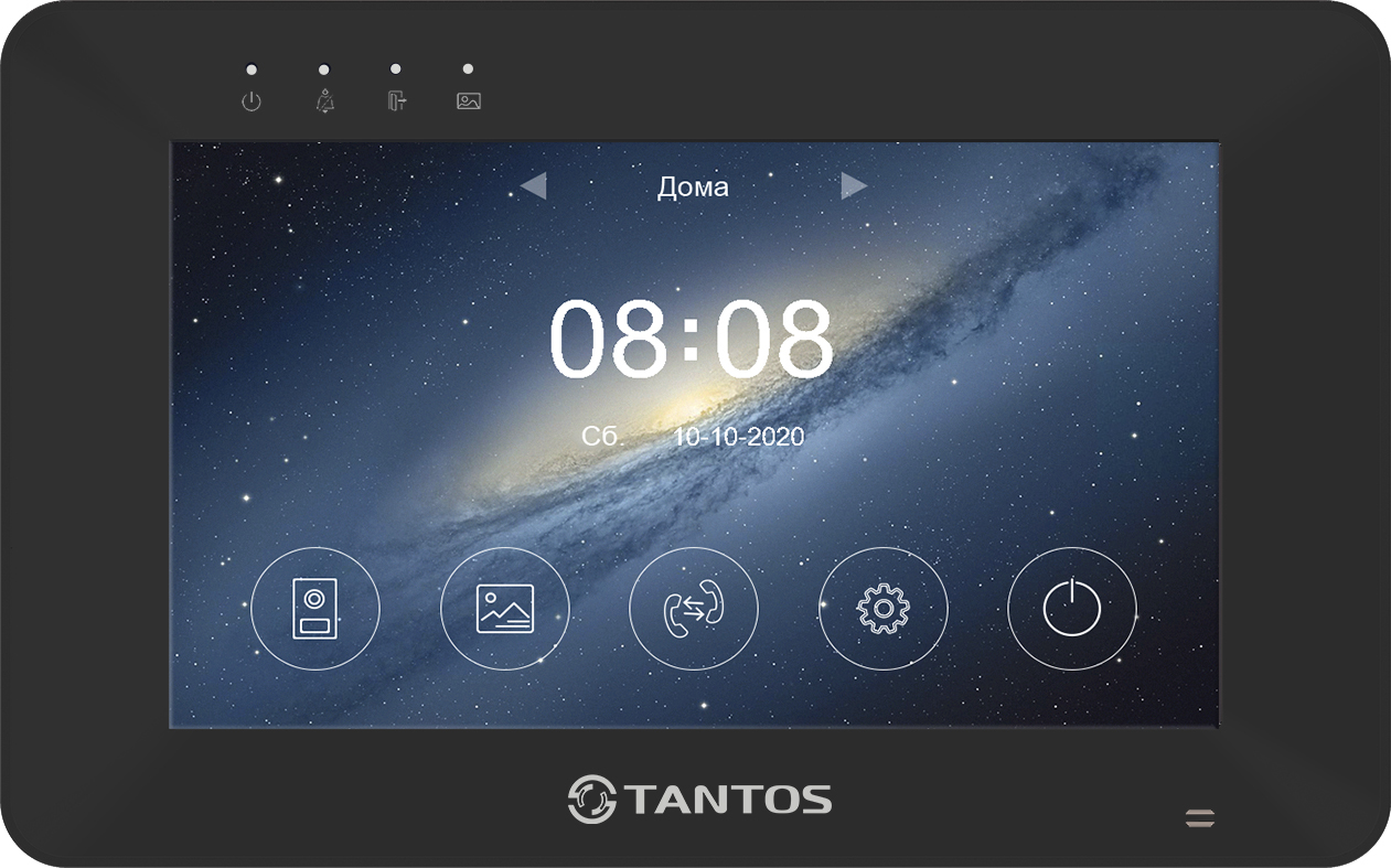 Монитор видеодомофона Tantos Rocky HD Wi-Fi (Black)